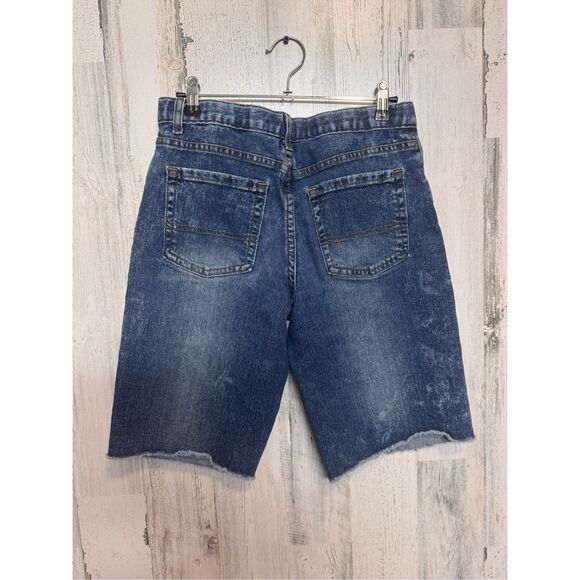 Women’s Distressed Denim Cut-Off Jean Shorts Size 32 Blue Vintage Style - Picture 7 of 7